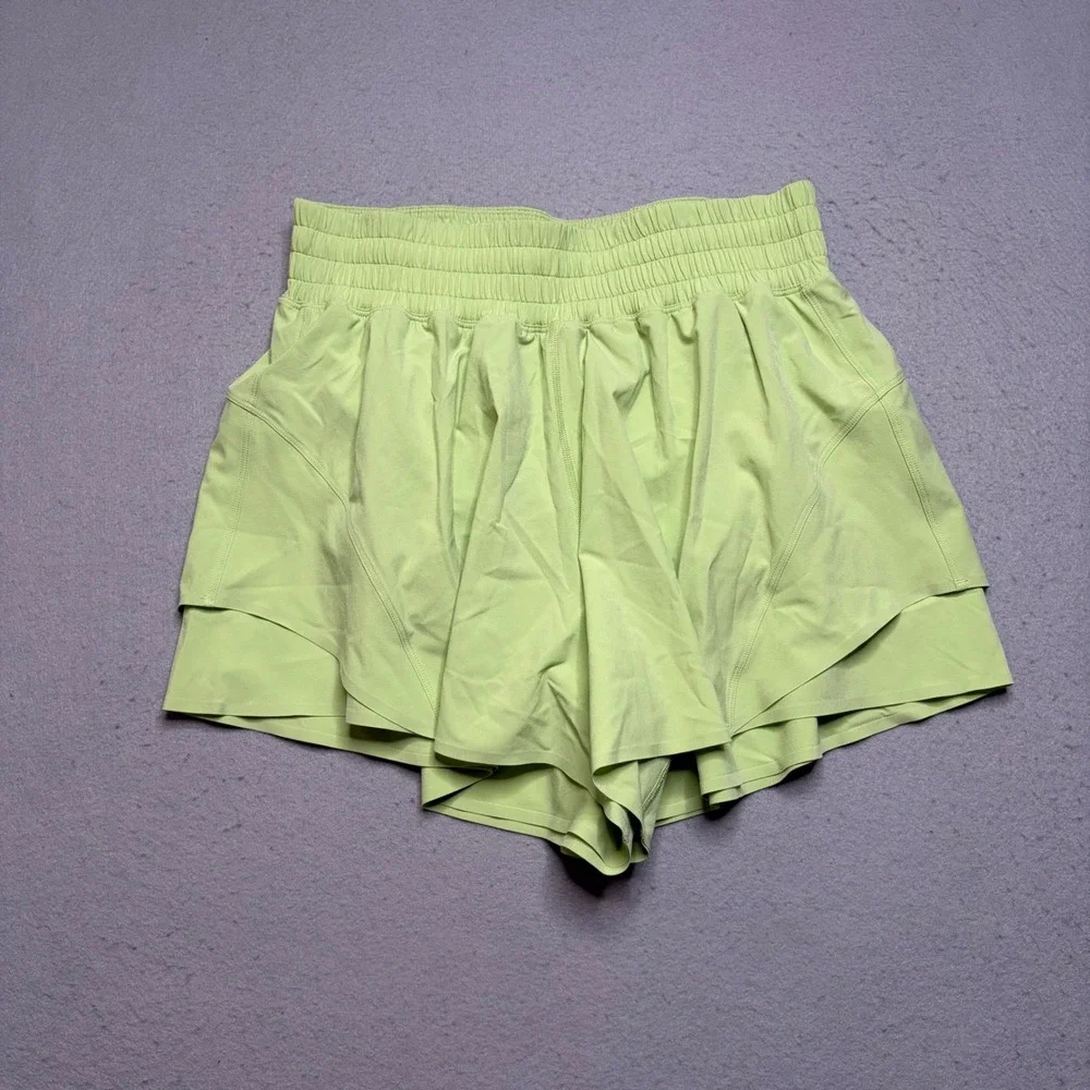 Lululemon Shorts Womens S Green Find Your Pace High-Rise 3